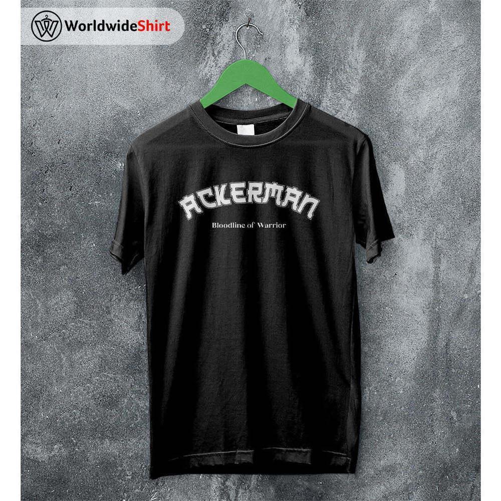 Ackerman Bootleg Attack On Titan Anime Character Graphic Fan Art T-Shirt